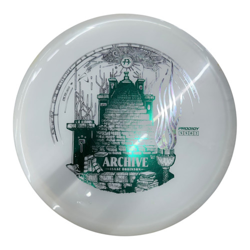 Vist Large View of Product Image Which is Used Prodigy ARCHIVE ISSAC ROBINSON Disc Golf Mid Range White 178g