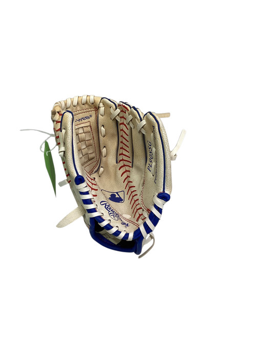 Vist Large View of Product Image Which is Used Rawlings BASKET-WEB BB/SB Glove RH Throw White 9"