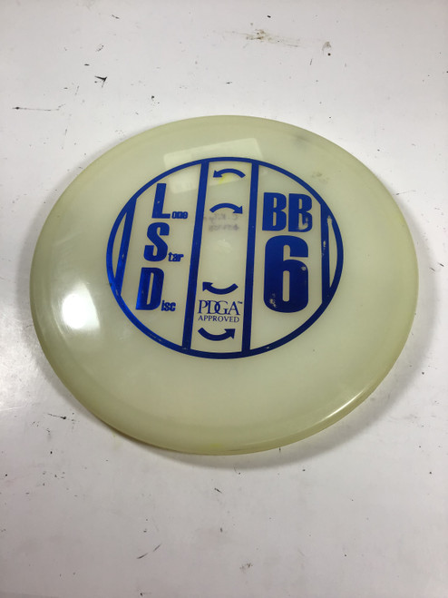 Vist Large View of Product Image Which is Used Lone Star Disc BB6 Disc Golf Mid Range White 173g