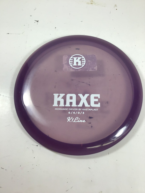 Vist Large View of Product Image Which is Used Kastaplast K1 KAXE Disc Golf Mid Range Purple 176g