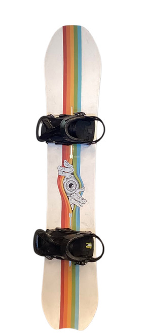Vist Large View of Product Image Which is Used Burton DEEP THINKER 60WIDE 157CM Mens Board/Bindings White 157 cm