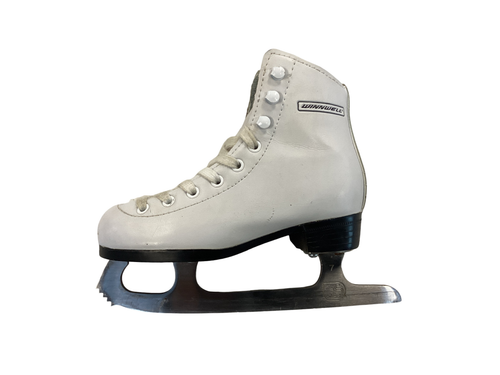 Vist Large View of Product Image Which is Used WinnWell FIGURE SKATE Girls Figure Skate White Youth 11.0
