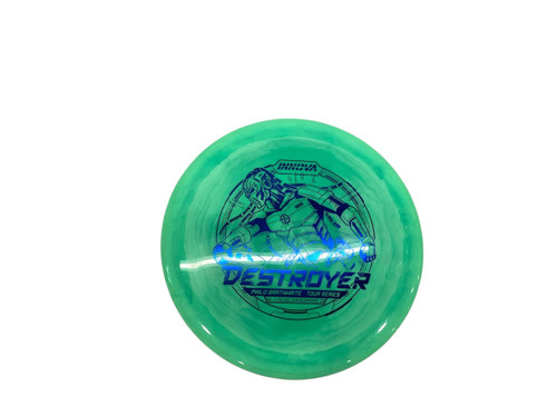 Vist Large View of Product Image Which is Used Innova DESTROYER Disc Golf Driver Green