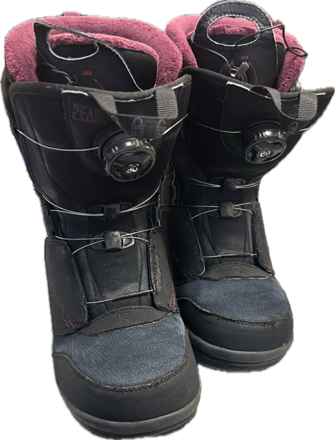 Vist Large View of Product Image Which is Used Salomon PEARL BOA Womens Snowboard Boots 