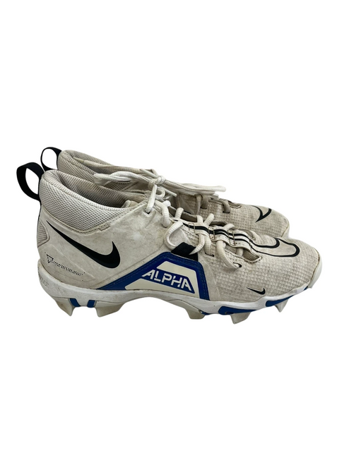 Vist Large View of Product Image Which is Used Nike Alpha Menace Shark Mens 8 Adult FB Cleats White