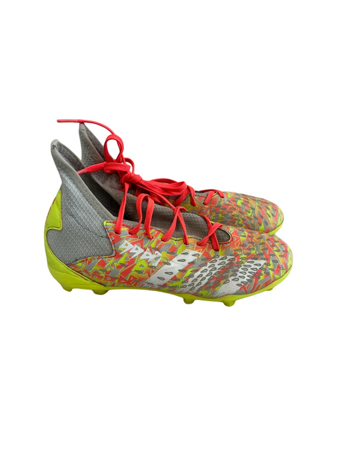 Vist Large View of Product Image Which is Used Adidas Predator Jr 4 Soccer Cleats Yellow 