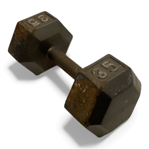 Vist Large View of Product Image Which is Hex Dumbbell 35 lb