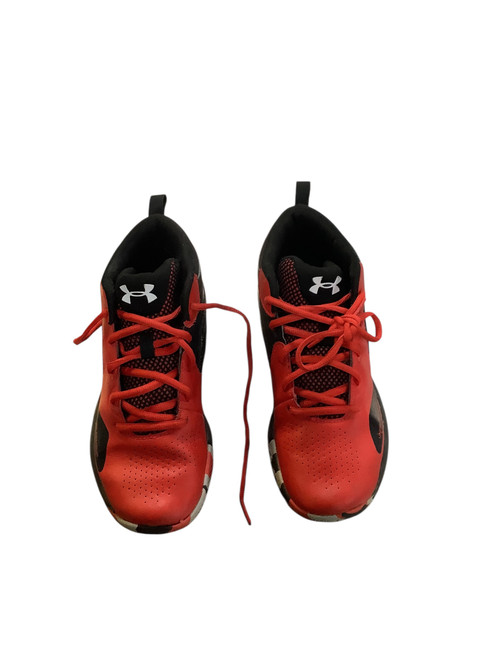 Vist Large View of Product Image Which is Used Under Armour Basketball Shoes M Red Senior 5