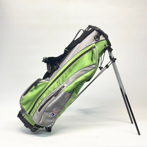 Vist Large View of Product Image Which is Used US Kids 57-39 Jr Stand Bag Neon Green