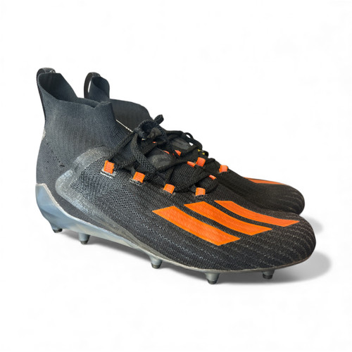 Vist Large View of Product Image Which is Used Adidas Adizero Primeknit FB Cleats Black Senior 9.5