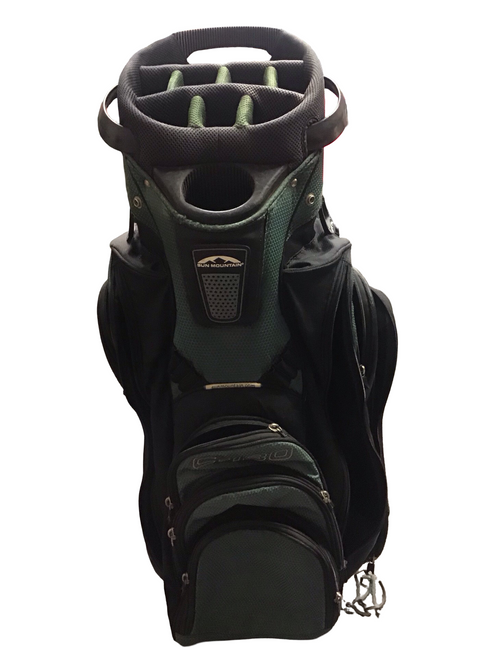 Vist Large View of Product Image Which is Used Sun Mountain C130 Mens Cart Bag Black And Green