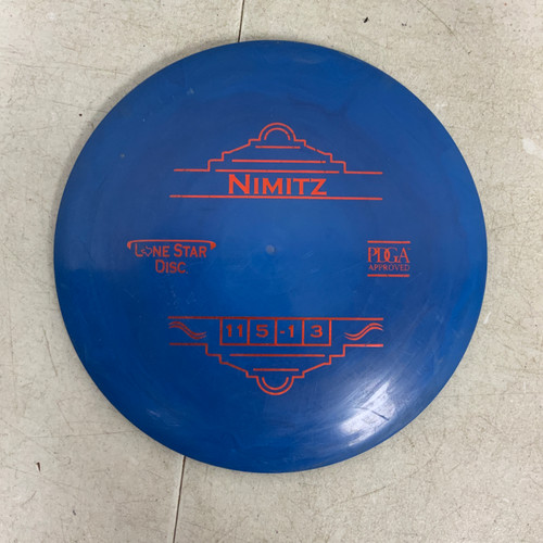 Vist Large View of Product Image Which is Used Lone Star Disc BRAVO NIMITZ Disc Golf Driver Royal Blue 170g