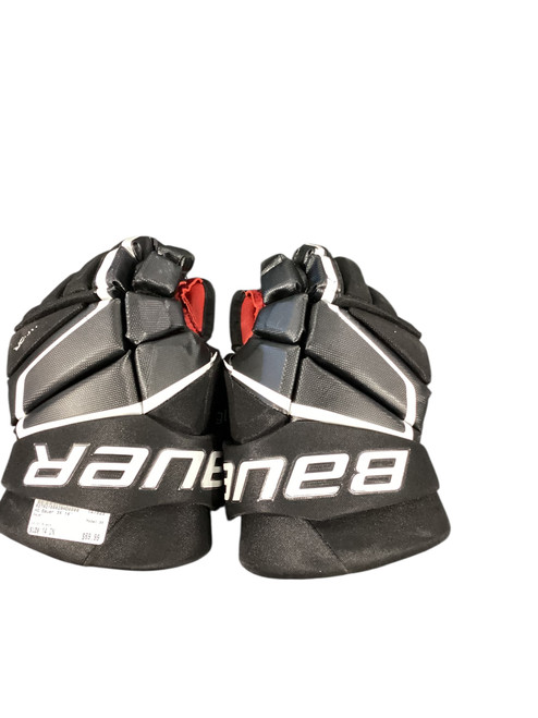 Vist Large View of Product Image Which is Used Bauer 3X Senior Gloves Black 14"