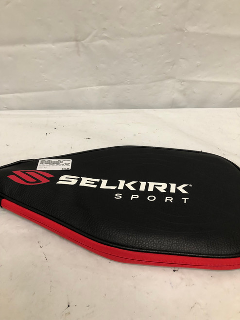 Vist Large View of Product Image Which is Used Selkirk AMPED INVIKTA PRO AIR W/BAG Pickleball Racquet Red