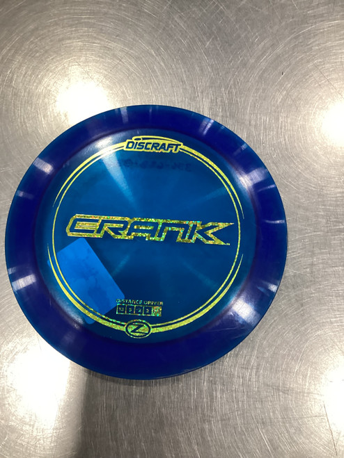 Vist Large View of Product Image Which is Used Discraft Z CRANK Disc Golf Driver Royal Blue