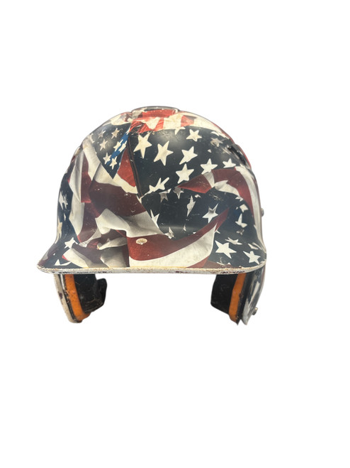 Vist Large View of Product Image Which is Used Schutt USED HELMET Batting Helmet No Mask White/Red/Navy MD