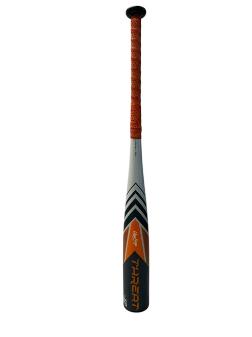 Vist Large View of Product Image Which is Used Rawlings RUT4T12 BB/SB USSSA 2 3/4 Bat Charcoal And Orange 28"