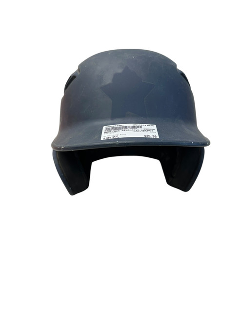 Vist Large View of Product Image Which is Used Rawlings R16S-REVB Batting Helmet No Mask Navy Blue M/L