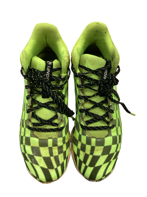 Vist Large View of Product Image Which is Used Under Armour Jr FB Cleats Green Junior 05