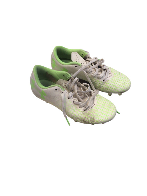 Vist Large View of Product Image Which is Used Under Armour Soccer Cleats White Junior 01