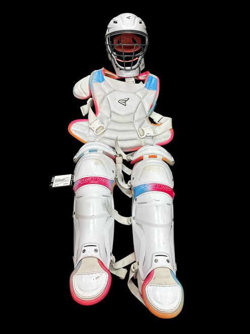 Vist Large View of Product Image Which is USED CATCHER SET JEN SCHRO YOUTH WHITE/PINK