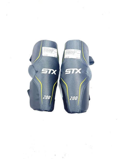 Vist Large View of Product Image Which is Used STX STALLION 200 Lacrosse Arm Pads/Guards Black SM