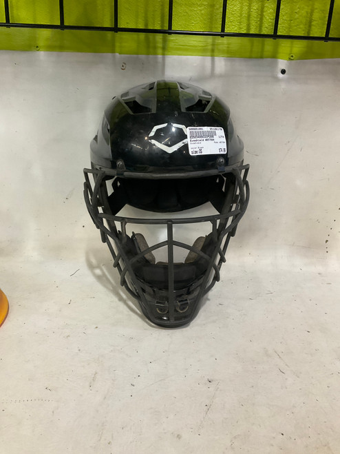 Vist Large View of Product Image Which is Used Evoshield WB57084 Catchers Helmet w/Mask Black One Size