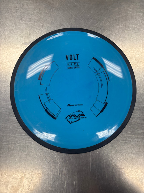 Vist Large View of Product Image Which is Used MVP NEUTRON VOLT Disc Golf Driver Royal Blue