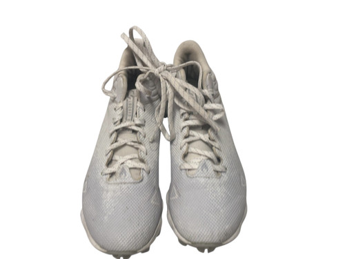 Vist Large View of Product Image Which is Used Under Armour LOCKED DOWN 3025087-100 Baseball Cleats White Junior 04.5