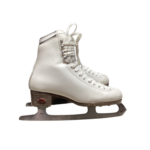 Vist Large View of Product Image Which is Used Riedell 133 Girls Figure Skate White Junior 04