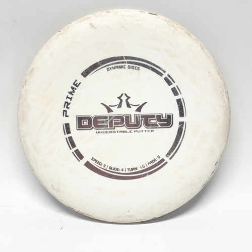 Vist Large View of Product Image Which is Used Dynamic Discs PRIME DEPUTY Disc Golf Putter White 176g