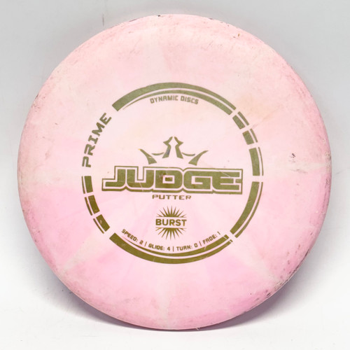 Vist Large View of Product Image Which is Used Dynamic Discs PRIME BURST JUDGE Disc Golf Putter Pink 175g
