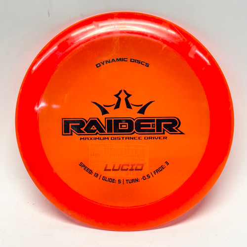 Vist Large View of Product Image Which is Used Dynamic Discs LUCID RAIDER Disc Golf Driver Red 173g