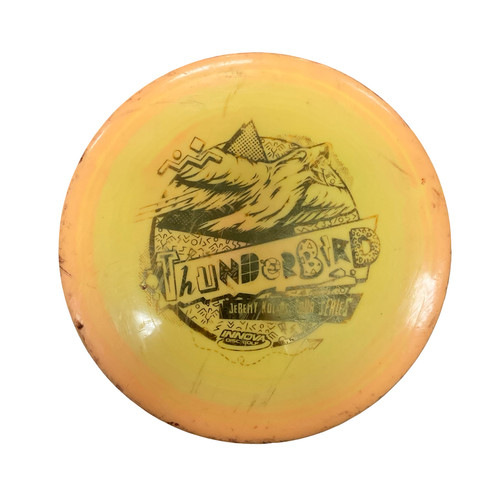 Vist Large View of Product Image Which is Used Innova THUNDERBIRD JK TS Disc Golf Driver Gold