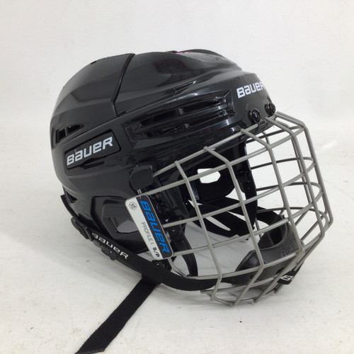 Vist Large View of Product Image Which is Used Bauer IMS 5.0 S HOCKEY HELMET Helmet Cage Combo Black SM