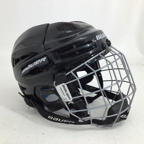 Vist Large View of Product Image Which is Used Bauer PRODIGY YOUTH CAGE COMBO 6- 6 5/8 Helmet Cage Combo Black One Size