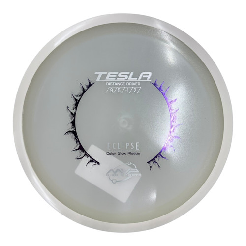 Vist Large View of Product Image Which is Used MVP ECLIPSE TESLA Disc Golf Driver White 173g