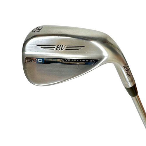 Vist Large View of Product Image Which is Used Titleist VOKEY SM10 CHROME Men's RH 50 Degree Wedge Stiff Flex Steel Shaft