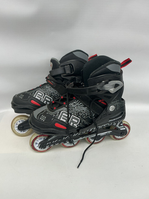 Vist Large View of Product Image Which is Used Bladerunner PHOENIX Junior Roller Quad Skates Black Adjustable