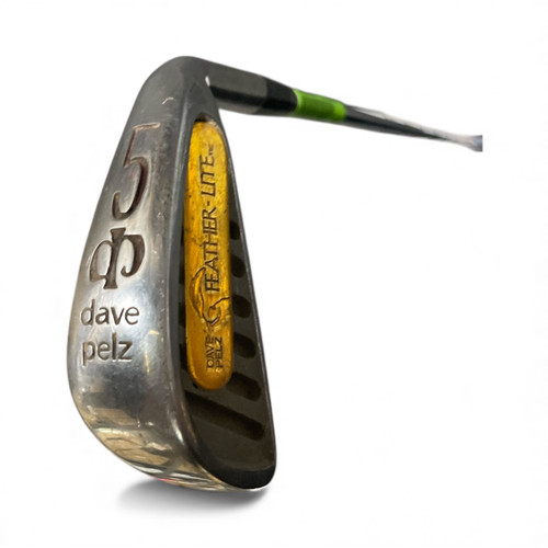 Vist Large View of Product Image Which is Used Dave Pelz Men's 5 Iron RH Regular Flex Steel, back view