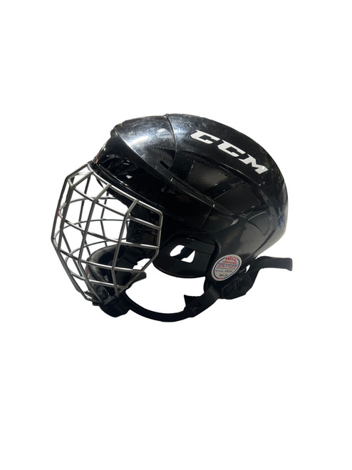 Vist Large View of Product Image Which is Used CCM FL 40 Helmet Cage Combo Black SM