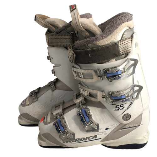 Vist Large View of Product Image Which is Used Nordica 23.5 NORDICA CRUISE 55W Womens DH Ski Boot White 235 MP - J05.5 - W06.5 11749-S000165848