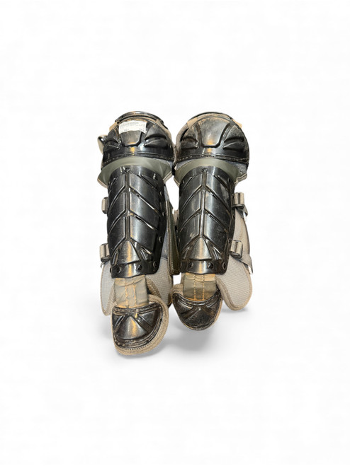 Vist Large View of Product Image Which is Used Adidas Catchers Leg Guards Black Adult
