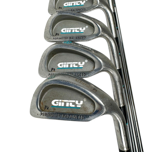 Vist Large View of Product Image Which is Used GINTY ALTIMA Women's RH Iron Set 3I-9I Ladies Flex Steel Shaft