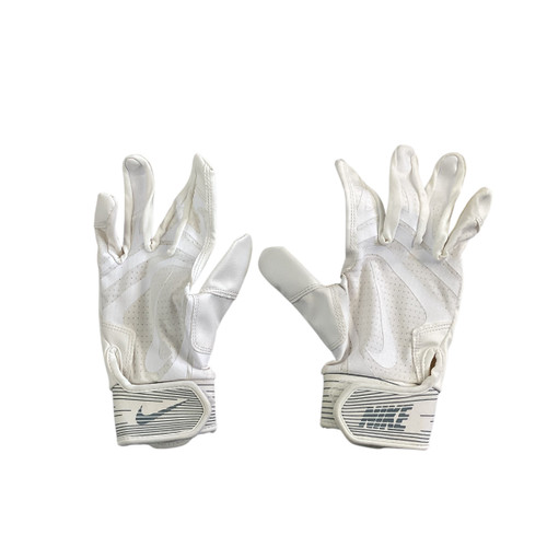 Vist Large View of Product Image Which is Used Nike BB/SB Batting Gloves White MD Tall