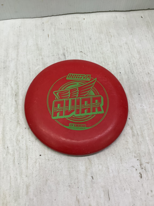 Vist Large View of Product Image Which is Used Innova AVIAR Disc Golf Putter Red