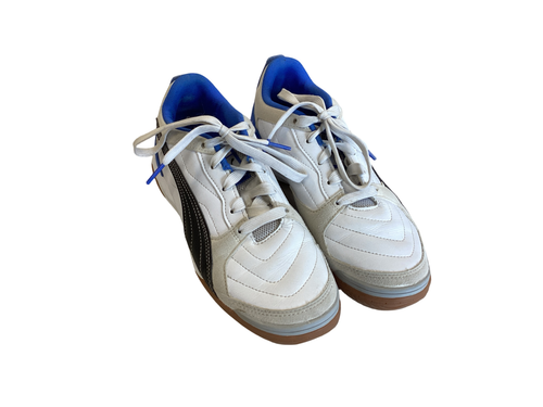 Vist Large View of Product Image Which is Used Puma Soccer Indoor Shoes White Senior 6