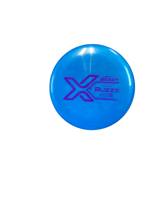 Vist Large View of Product Image Which is Used Discraft BUZZZ Disc Golf Mid Range Royal Blue