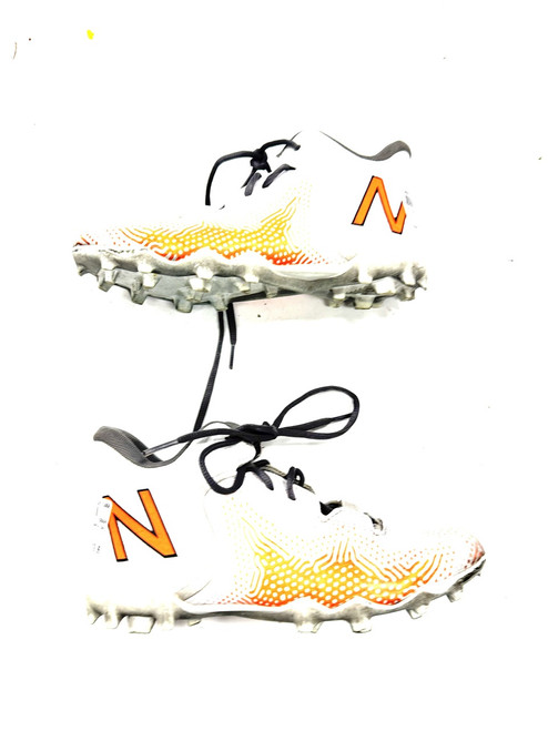 Vist Large View of Product Image Which is Used New Balance LAX Cleats Boys White Junior 05.5