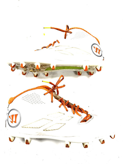 Vist Large View of Product Image Which is Used Warrior LAX Cleats Mens White Senior 10